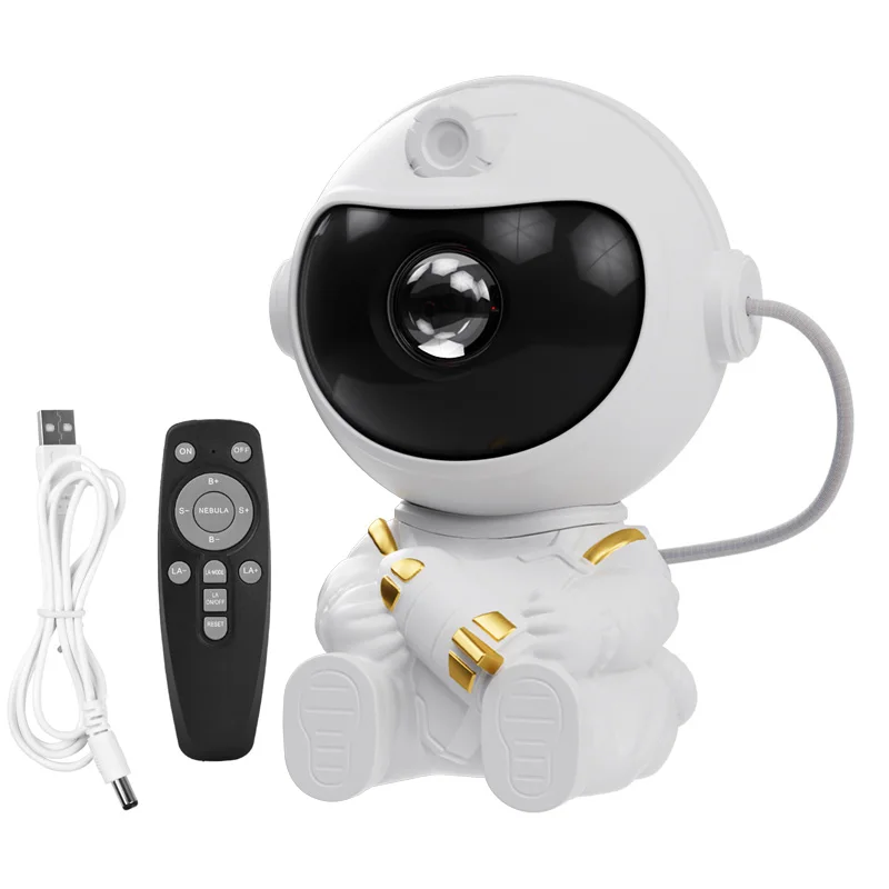 Night Light Astronaut Starry Sky LED Projector Star Ceiling Decoration Atmosphere Creating Lamp Bedrooms Living Room Kids Gift