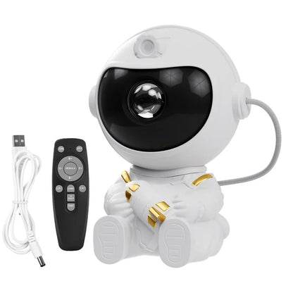 Night Light Astronaut Starry Sky LED Projector Star Ceiling Decoration Atmosphere Creating Lamp Bedrooms Living Room Kids Gift