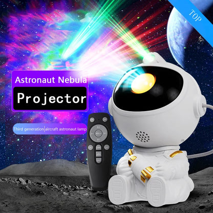 Night Light Astronaut Starry Sky LED Projector Star Ceiling Decoration Atmosphere Creating Lamp Bedrooms Living Room Kids Gift
