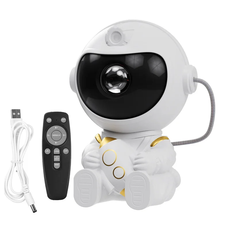 Night Light Astronaut Starry Sky LED Projector Star Ceiling Decoration Atmosphere Creating Lamp Bedrooms Living Room Kids Gift