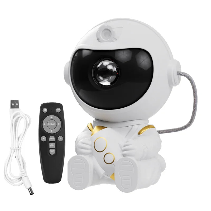 Night Light Astronaut Starry Sky LED Projector Star Ceiling Decoration Atmosphere Creating Lamp Bedrooms Living Room Kids Gift